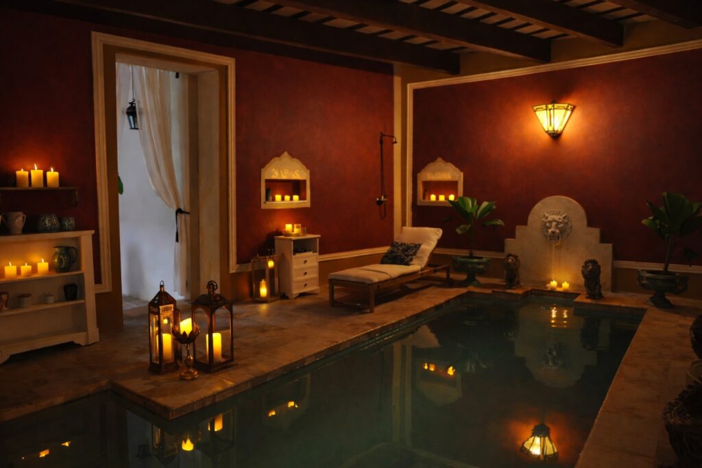 casa lucienne interior piscine luxury